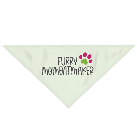 Furry MomentMaker® Green Pet Bandana