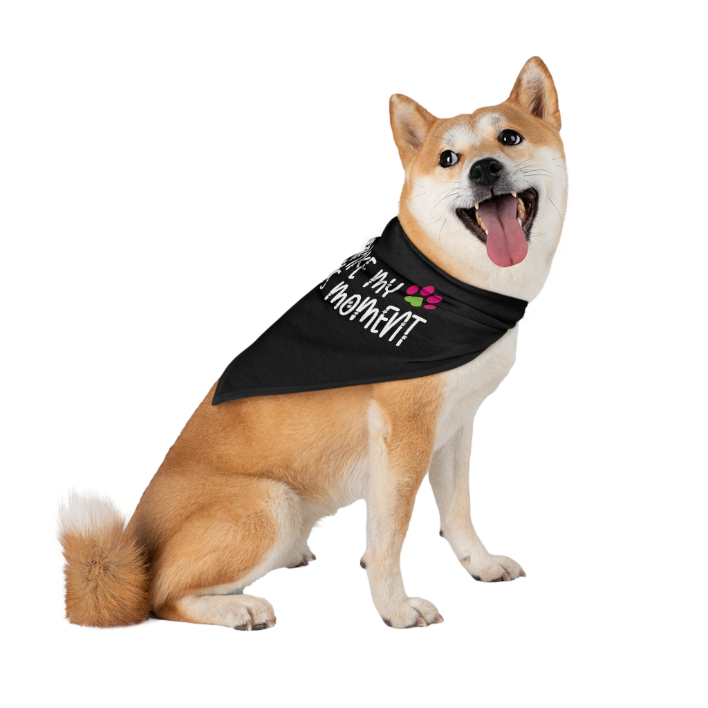 I Make My Human's Moment Black Pet Bandana