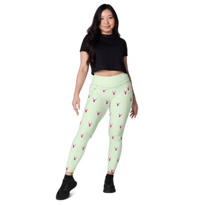 A Herd of Caribou Leggings with Pockets