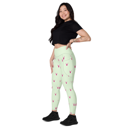 A Herd of Caribou Leggings with Pockets