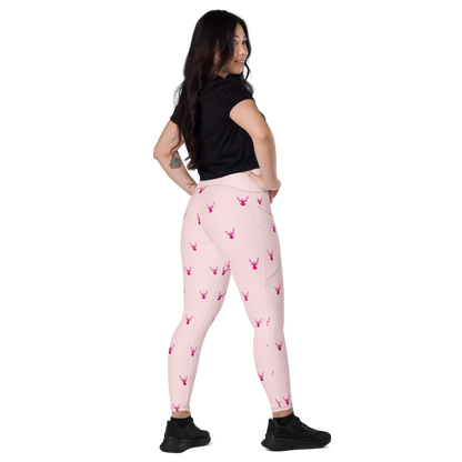 A Herd of Caribou Leggings with Pockets