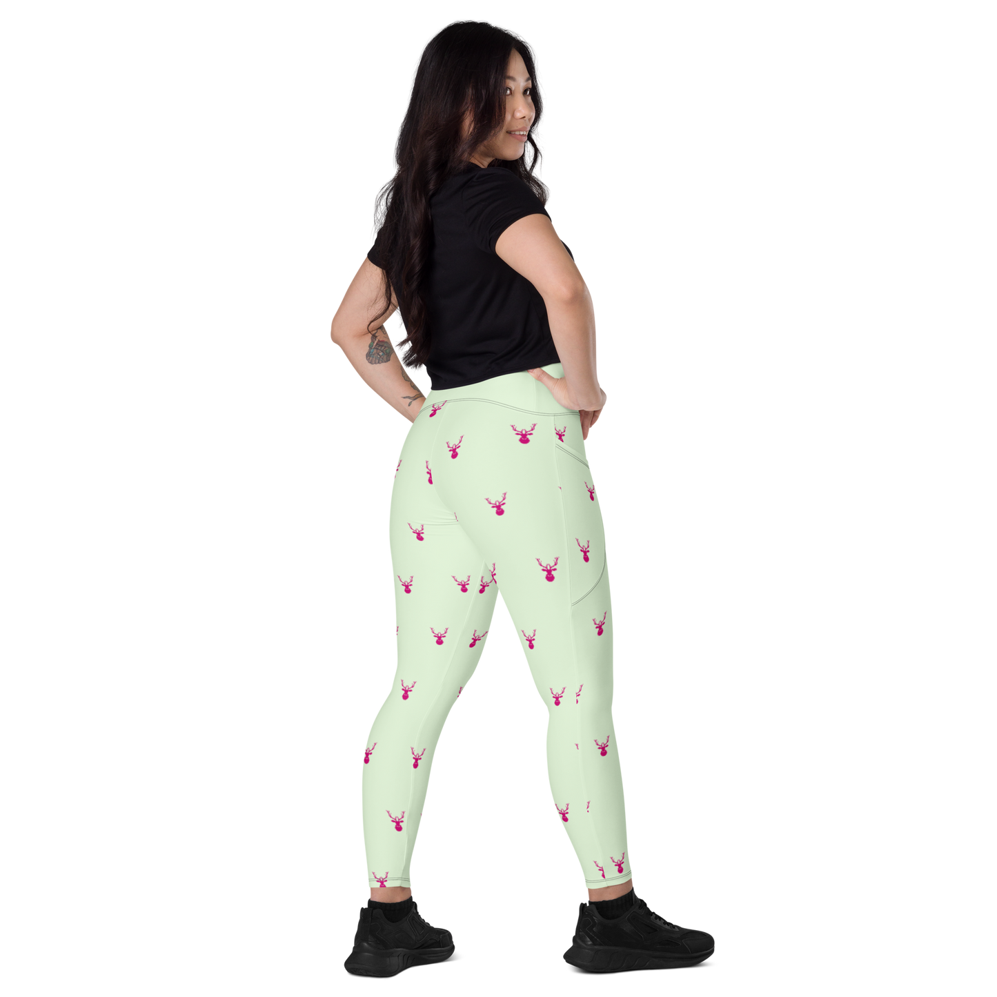 A Herd of Caribou Leggings with Pockets