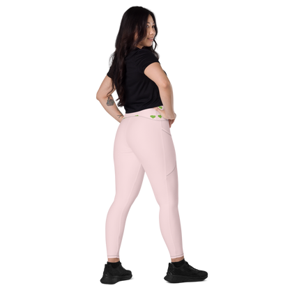 Heart Band Leggings with Pockets