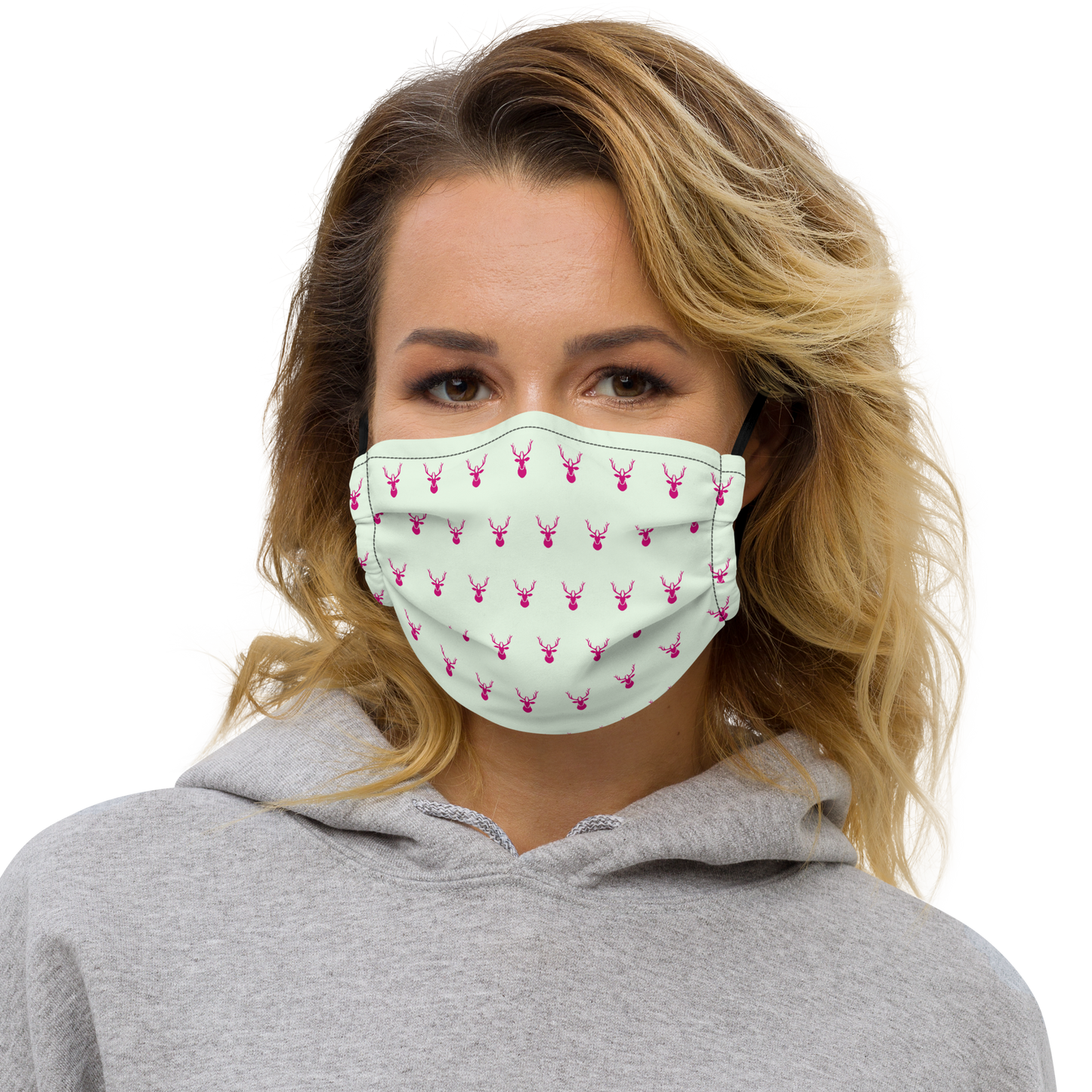 A Herd of Caribou Premium Face Mask