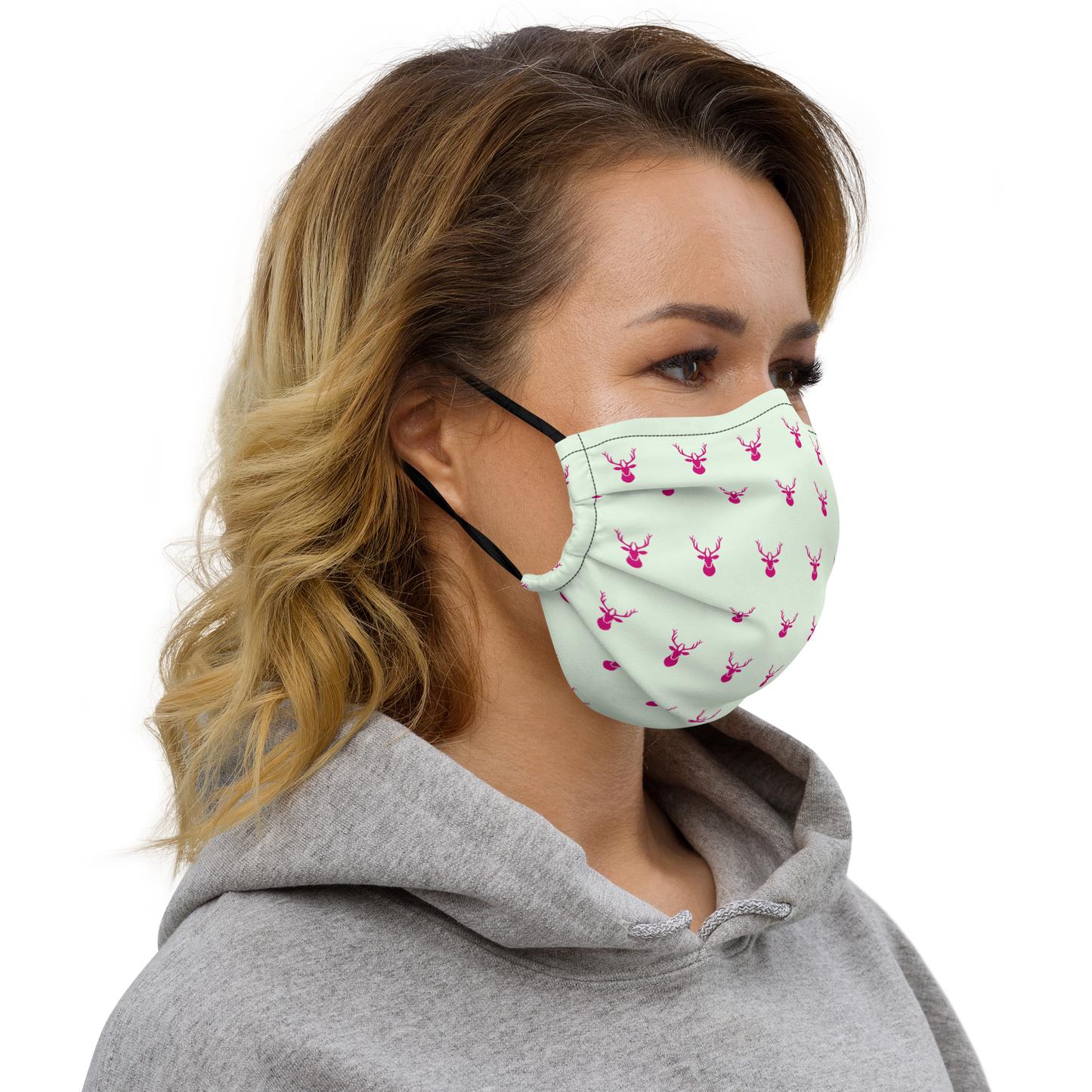 A Herd of Caribou Premium Face Mask