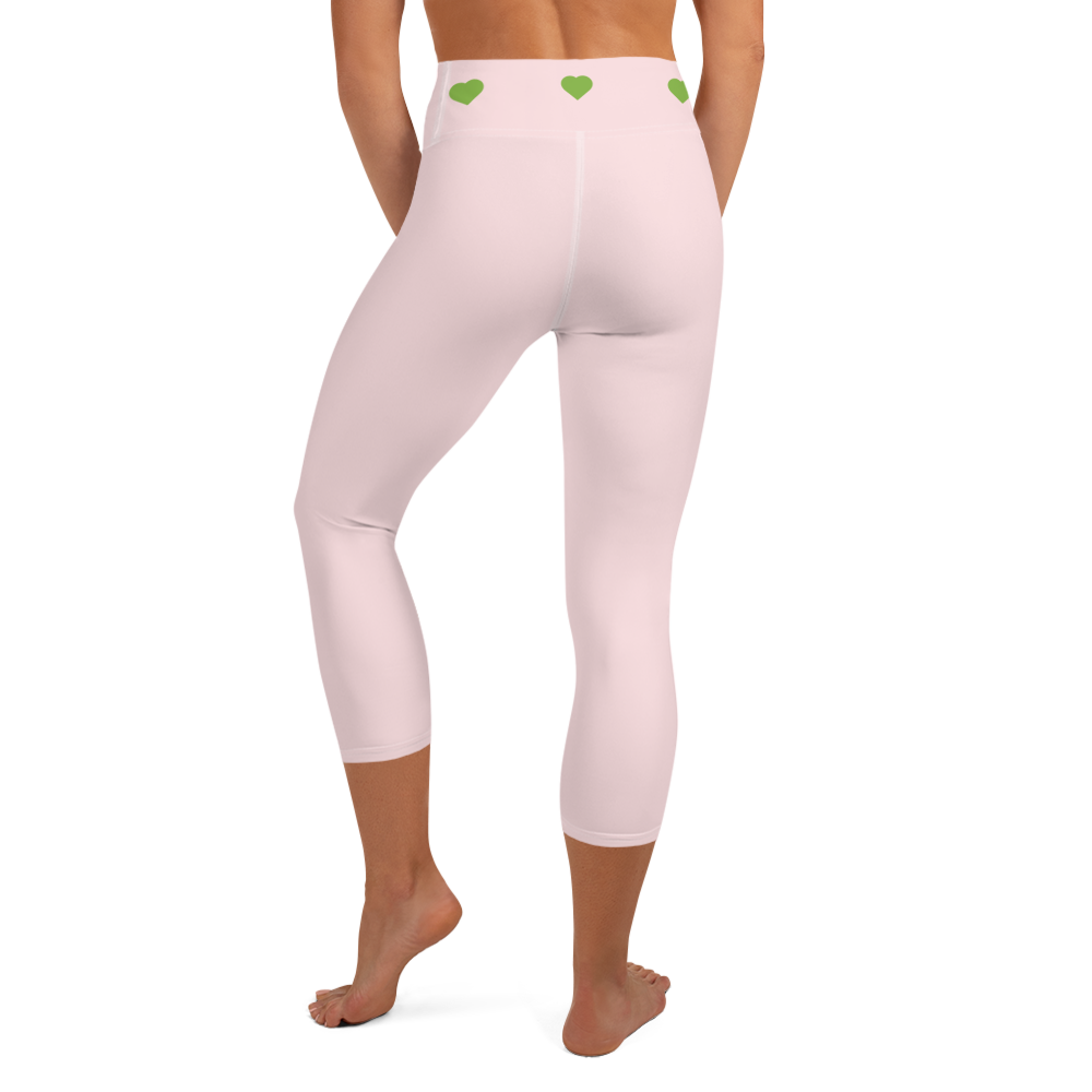 Heart Band Capri Leggings