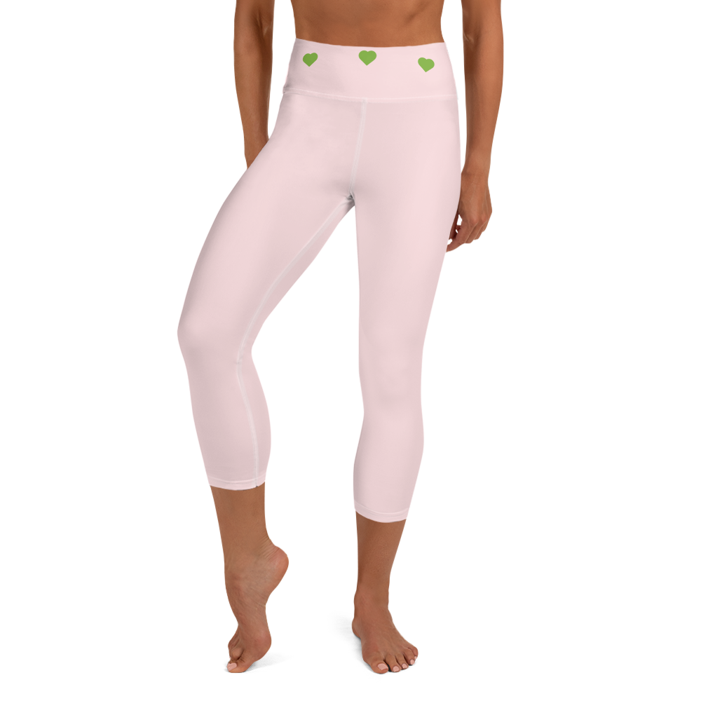 Heart Band Capri Leggings