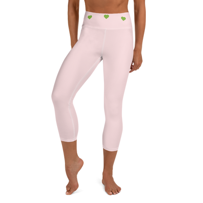 Heart Band Capri Leggings