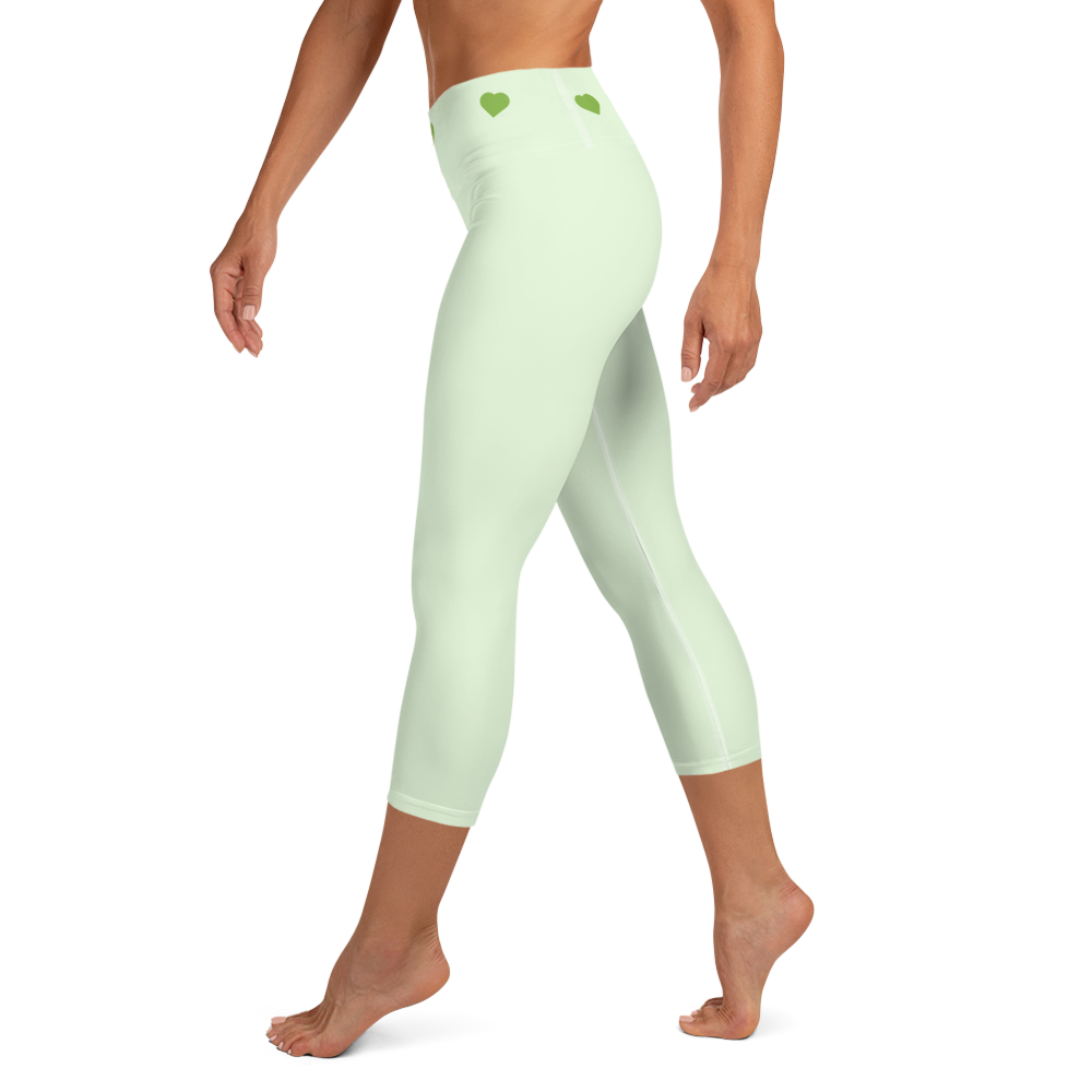 Heart Band Capri Leggings