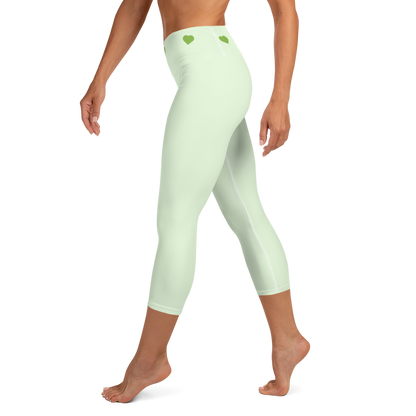 Heart Band Capri Leggings