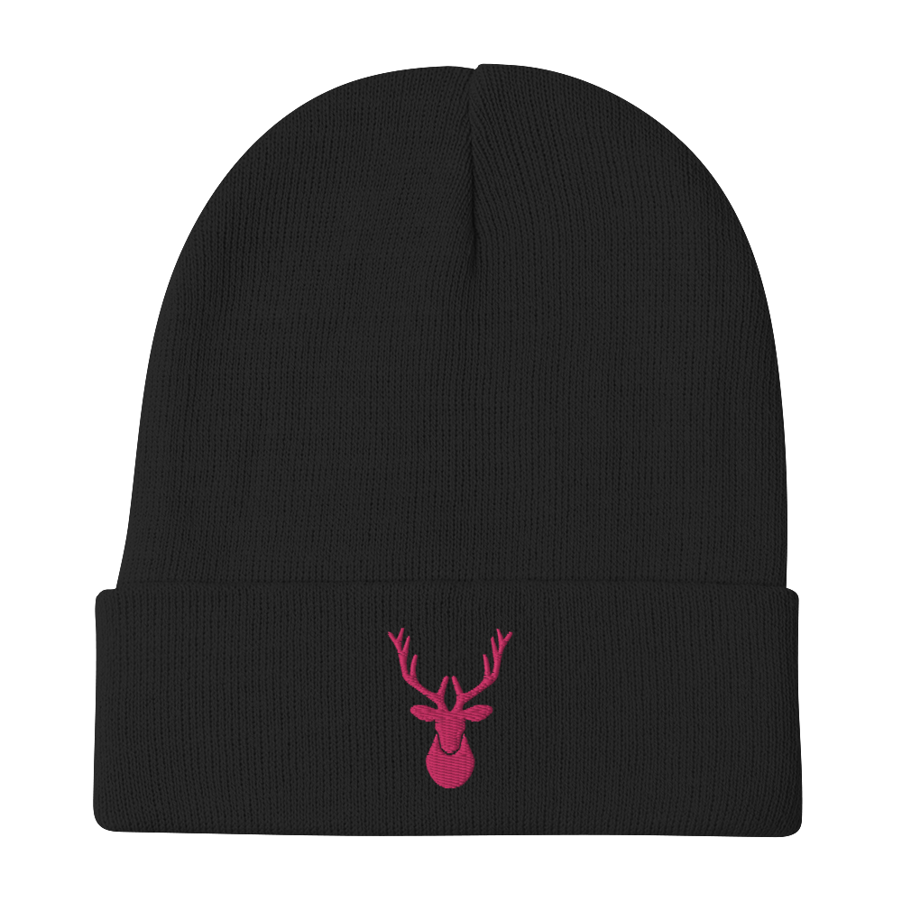 Caribou Embroidered Beanie
