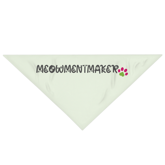 MeowmentMaker Green Pet Bandana