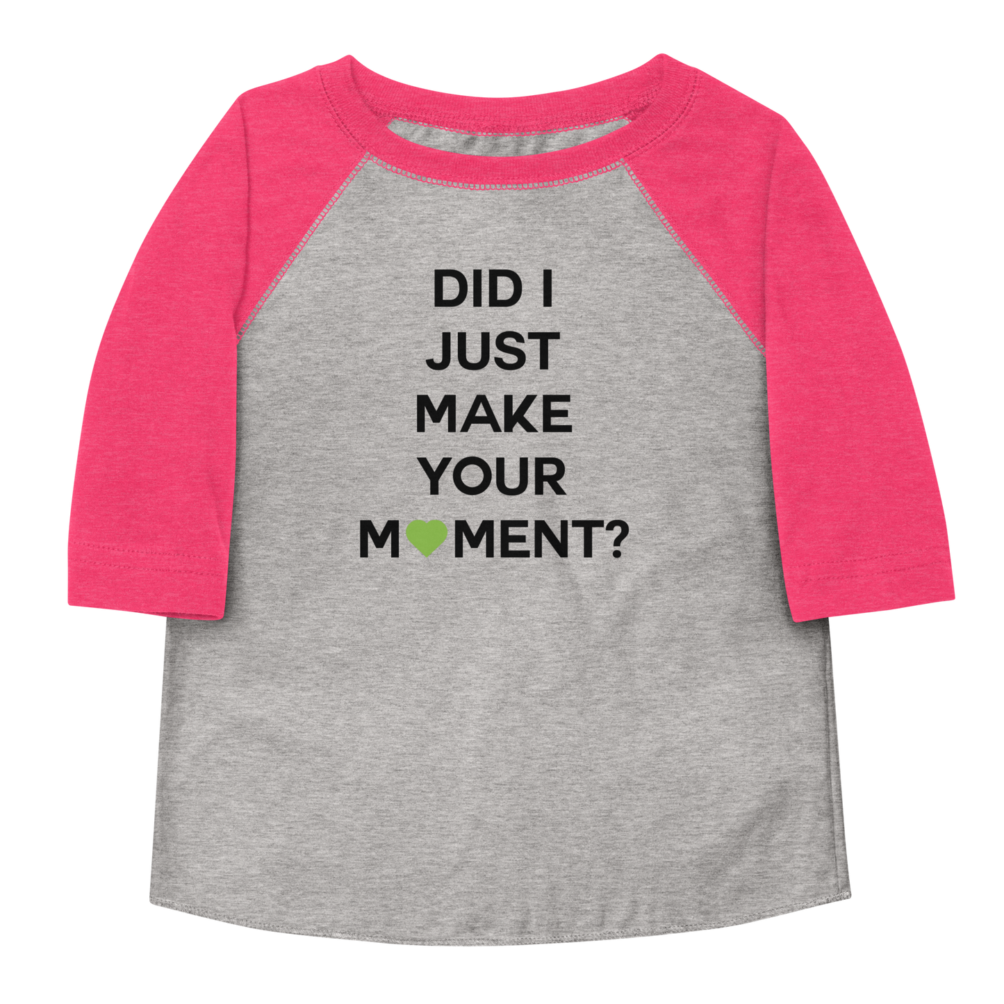 Did I? Toddler Baseball Tee