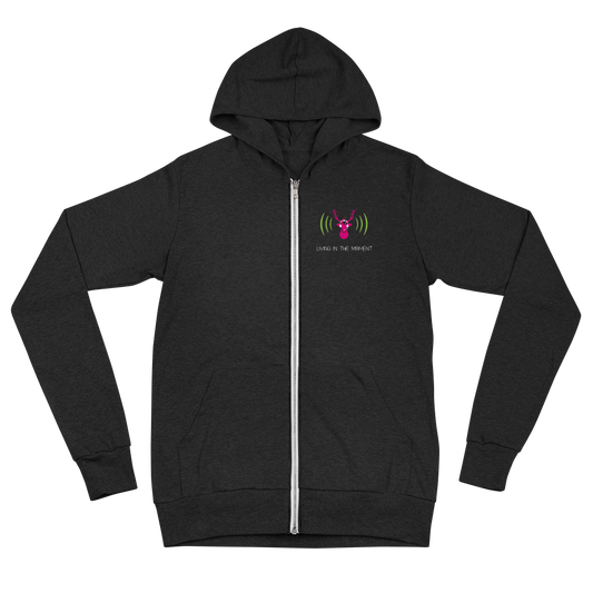 Living in the Moment Unisex Zip Hoodie